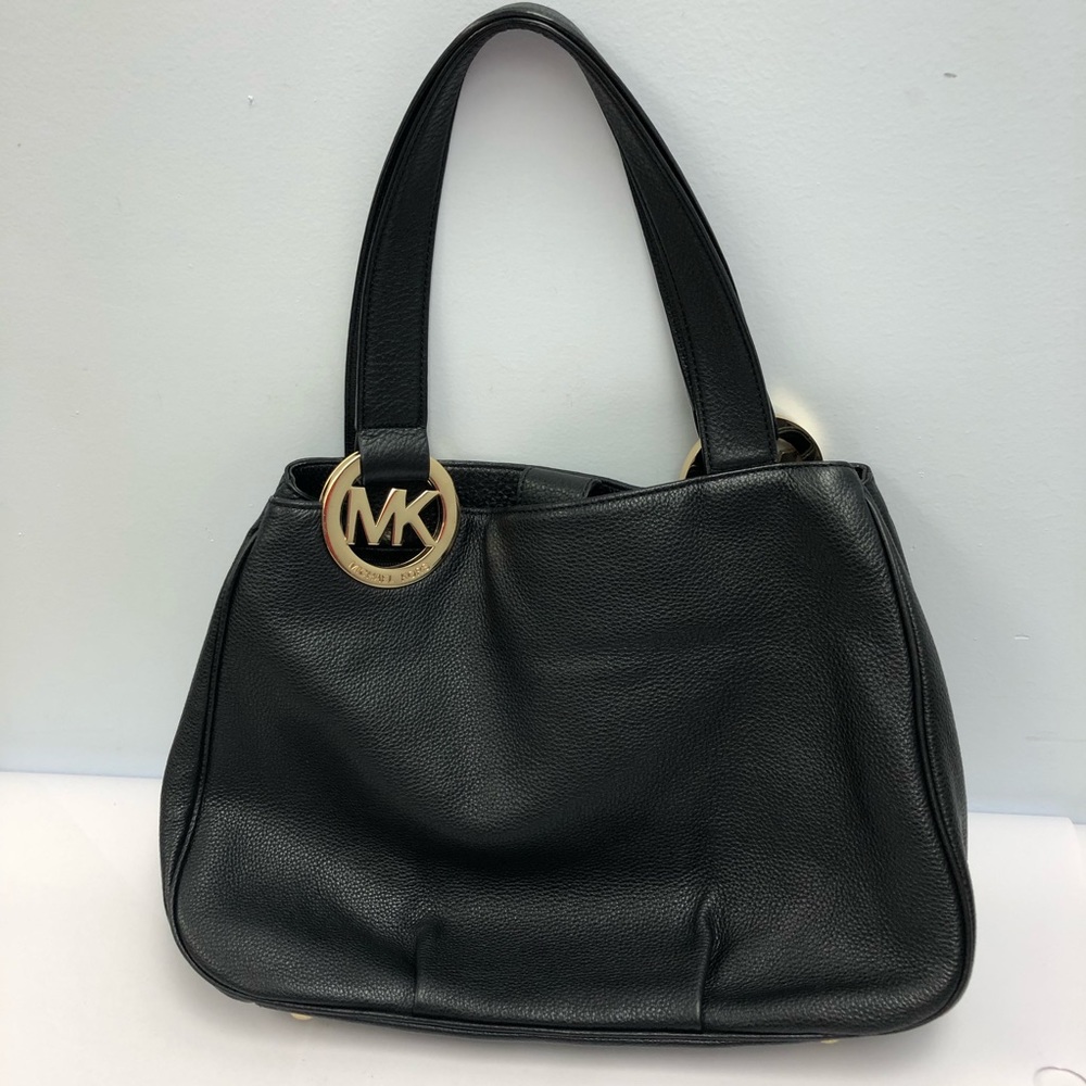 Michael kors handbag beautiful black soft leather - Picture 2 of 8